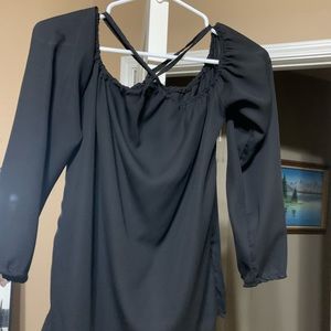Black medium off the shoulder blouse